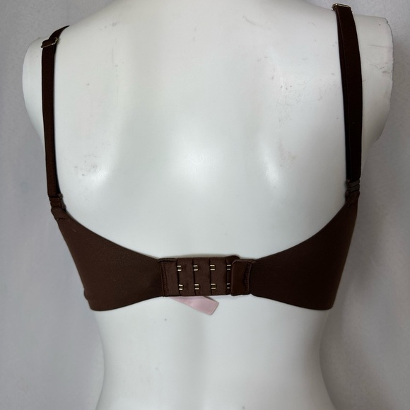 VICTORIA SECRET 34D BROWN PADDED NO WIRE BRA - Picture 3 of 3